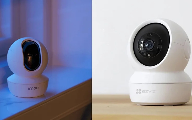 thiết kế của camera Imou và Ezviz